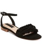 Steven By Steve Madden Cassiel Ankle-strap Peep-toe Flats Women's Shoes