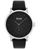 Boss Men's Essence Black Leather Strap Watch 42mm 1513500