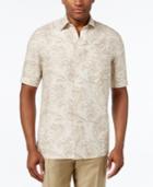 Tasso Elba Men's Silk Linen Paisley Short-sleeve Shirt, Only At Macy's