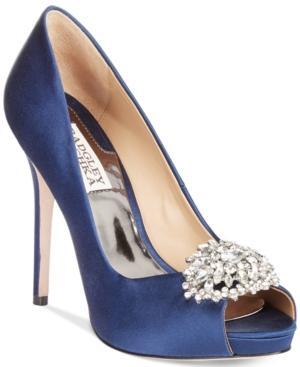 Badgley Mischka Jeannie Peep-toe Pumps Women's Shoes