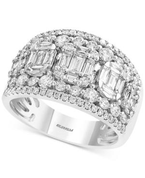 Effy Diamond Cluster Statement Ring (1-3/4 Ct. T.w.) In 14k White Gold