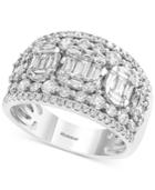 Effy Diamond Cluster Statement Ring (1-3/4 Ct. T.w.) In 14k White Gold