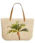 Style & Co Palm Tree Straw Beach Bag Tote, Only At Macy's
