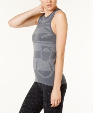 Calvin Klein Performance Jacquard Racerback Scuba Tank Top