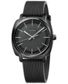 Calvin Klein Mens's Swiss Highliner Black Rubber Strap Watch 40mm K5m314d1