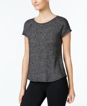 Calvin Klein Performance Marled Keyhole-back Top
