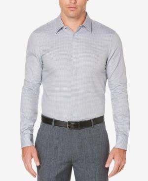 Perry Ellis Men's Classic-fit Mini-chainlink Cotton Shirt