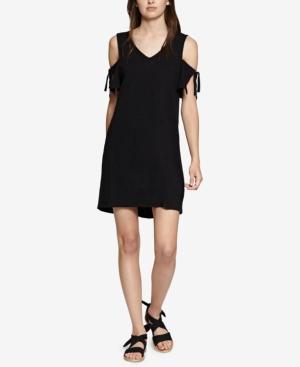 Sanctuary Lakeside Cotton Tie-sleeve Cold-shoulder Dress