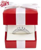 Three-stone Diamond Ring In 14k White Gold (1/2 Ct. T.w.)