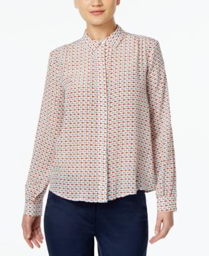 Weekend Max Mara Silk Fish-print Shirt