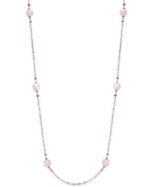 C.a.k.e. By Ali Khan Silver-tone Beaded Long Length Necklace