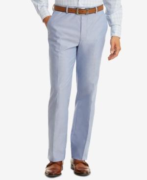 Tommy Hilfiger Men's Modern-fit Thflex Stretch Blue Chambray Suit Pants