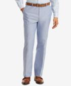 Tommy Hilfiger Men's Modern-fit Thflex Stretch Blue Chambray Suit Pants