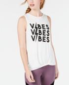 Material Girl Active Juniors' Twist Graphic Tank Top, Created For Macy's