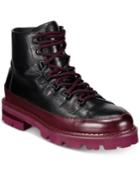 Roberto Cavalli Men's Chunk Heel Lace-up Boots Men's Shoes