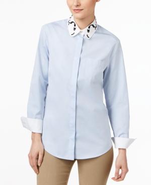 Weekend Max Mara Ginseng Cotton Embroidered Shirt