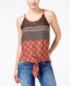 American Rag Juniors' Printed Lace Tank Top, Only At Macy's