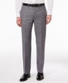 Calvin Klein Men's Extra Slim-fit Gray Sharkskin Dress Pants