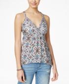 American Rag Printed Braided-strap Top, Only At Macy's