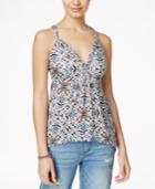 American Rag Printed Braided-strap Top, Only At Macy's