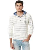 Buffalo David Bitton Men's Wibboten Stripe Henley Hoodie
