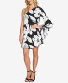 Cece Floral-print One-shoulder Dress