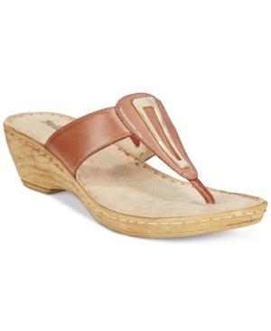 Bella Vita Sulmona T-strap Wedge Sandals Women's Shoes