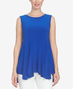 Cece High-low Handkerchief-hem Top