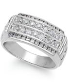 Men's Diamond Ring (1 Ct. T.w.) In 10k White Gold