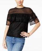 Guess Rudy Flounced Lace Top