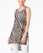 Alfani Sleeveless High-low Tunic, Only At Macy's