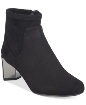 Nine West Falup Block-heel Booties Women's Shoes