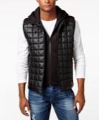 Guess Men's Quilted Hooded Vest