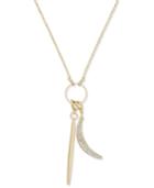 Inc International Concepts Gold-tone Long Charm Pendant Necklace, Created For Macy's
