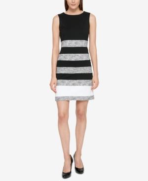 Tommy Hilfiger Marled-stripe Sheath Dress