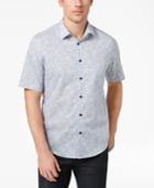 Alfani Men's Abstract Broken-stripe Shirt, Created For Macy's