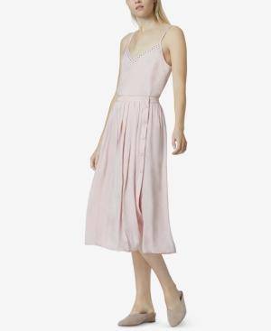 Avec Les Filles Side-button Midi Skirt