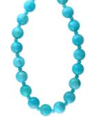 Effy Amazonite (12 And 4mm) Bead Statement Necklace In 14k Gold