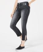 Flying Monkey Ankle-slit Cropped Skinny Jeans