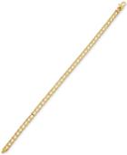 Polished Railroad Link Chain Bracelet In 14k Gold