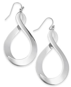 Inc International Concepts Silver-tone Infinity Drop Earrings, Created For Macy's