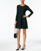 Jessica Howard Petite Princess Seam Flared Sweater Dress