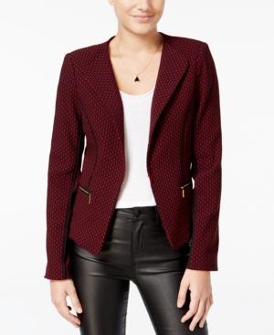 Xoxo Juniors' Textured Zip-pocket Blazer
