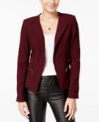 Xoxo Juniors' Textured Zip-pocket Blazer