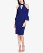 Rachel Rachel Roy Ruffle-sleeve Cold-shoulder Dress