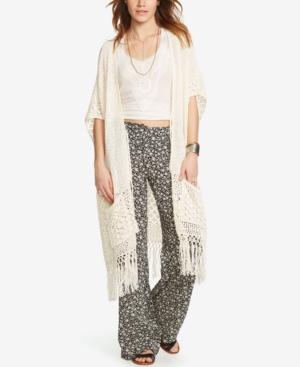 Denim & Supply Ralph Lauren Fringe Open-front Cardigan
