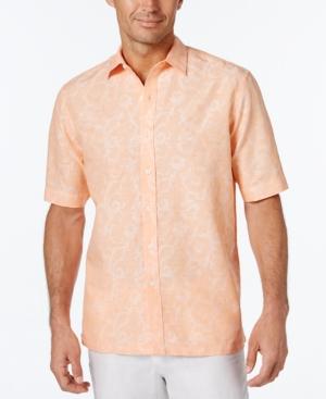 Tasso Elba Men's Linen Cotton Texture Short-sleeve Shirt, Only At Macy's