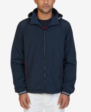 Nautica Men's Lightweight Hooded Bomber Jacket