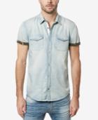 Buffalo David Bitton Men's Dual Pocket Denim Shirt