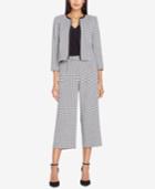 Tahari Asl Cropped Gingham Jacket, Regular & Petite